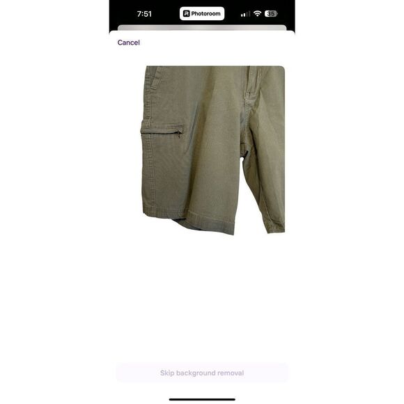 Weatherproof Men’s Shorts Sz. 38 Olive Green - Picture 5 of 7